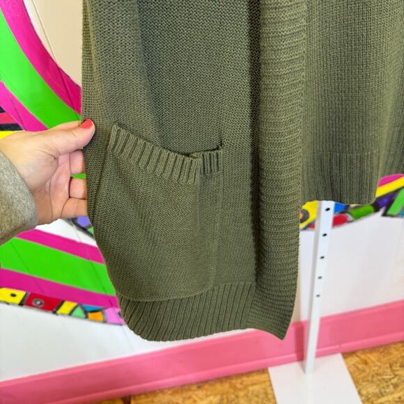 Sonoma, Green Cardigan Open Front Knit Sweater. Size XXL. Excellent condition! - Picture 3 of 8